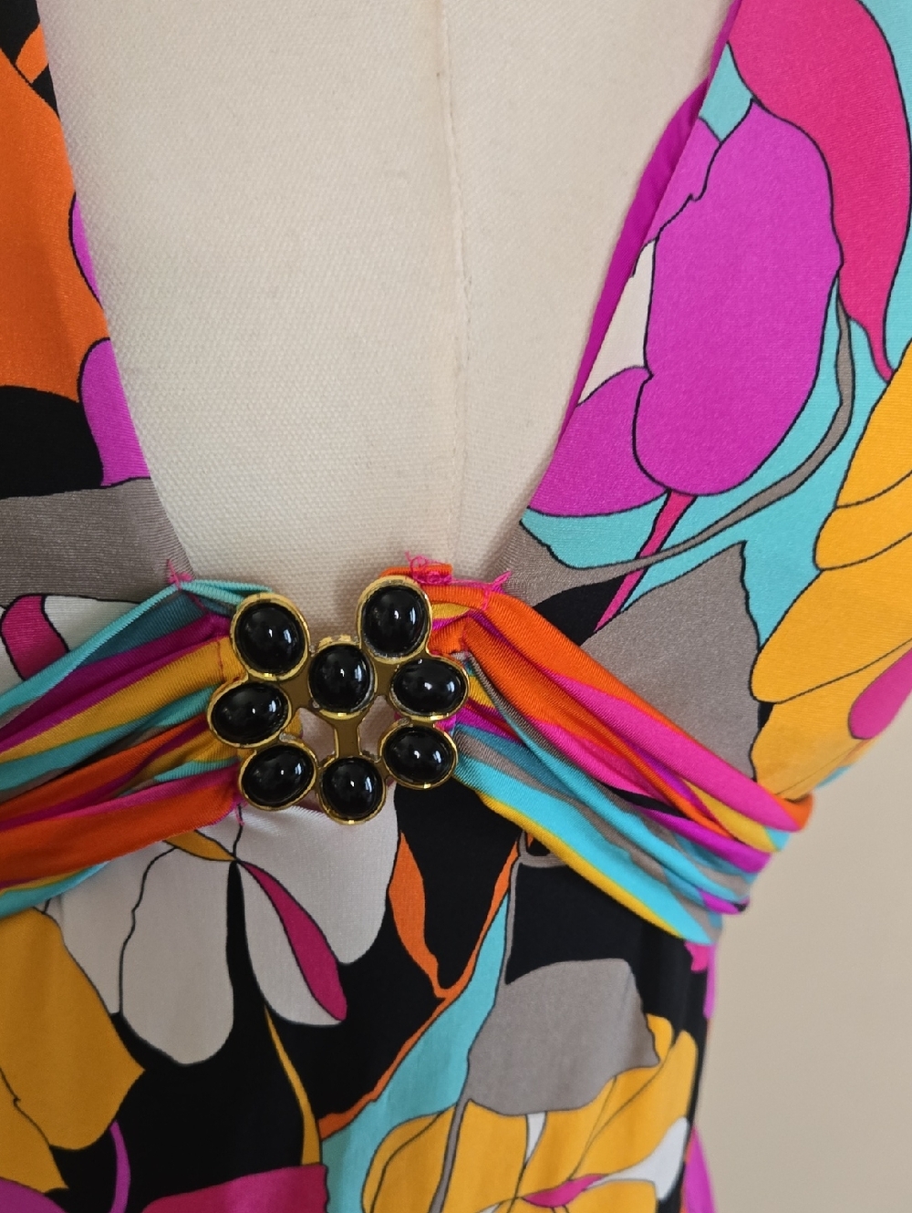 Trina Turk Multicolor Swimwear Size 10 Resort‎ Vibrant Poolside Chic - Picture 2 of 6